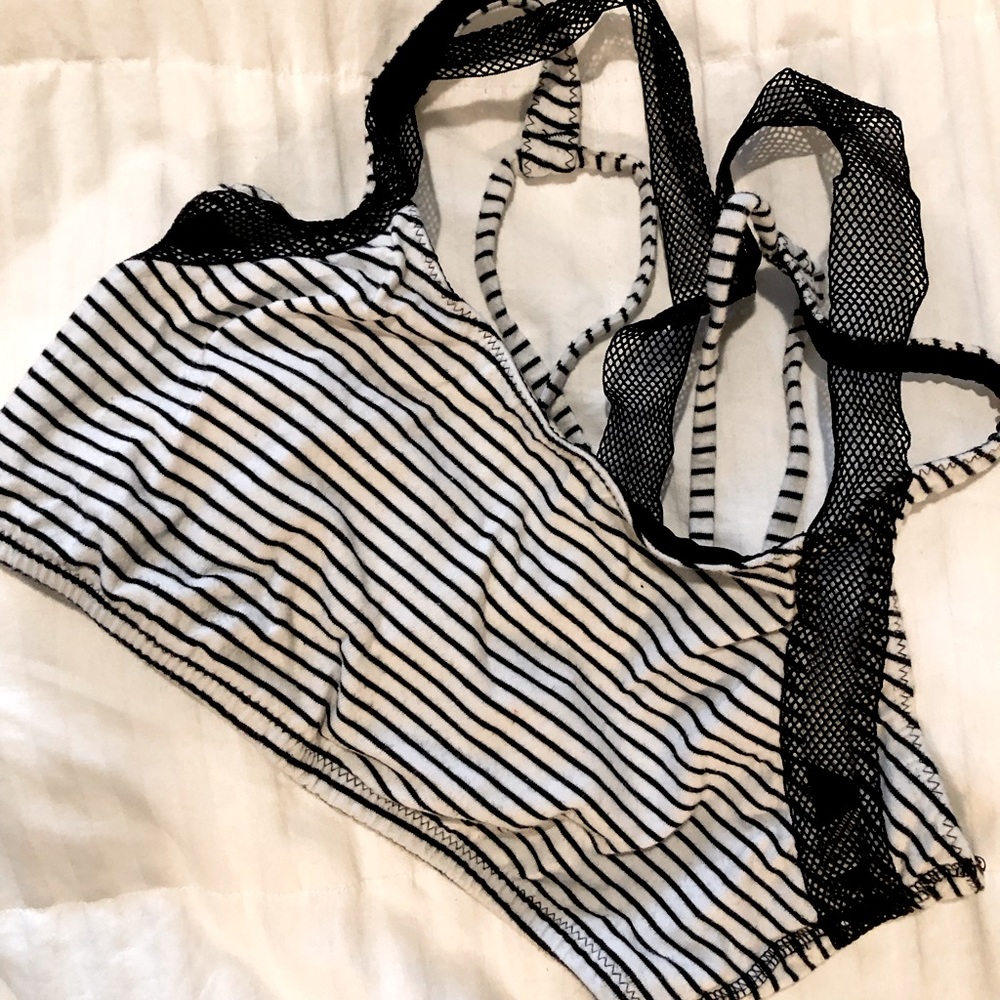 Free People (FP Movement) striped bralette L